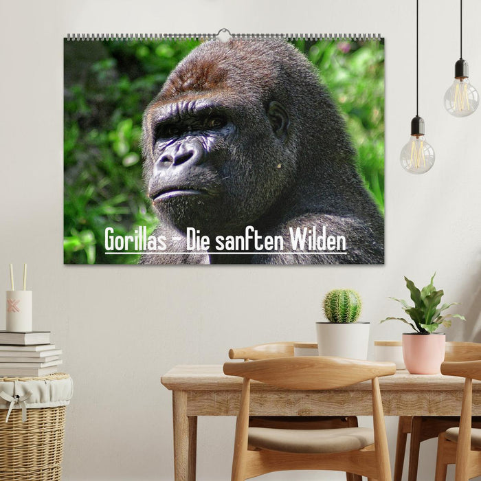 Gorillas - Die sanften Wilden (CALVENDO Wandkalender 2025)