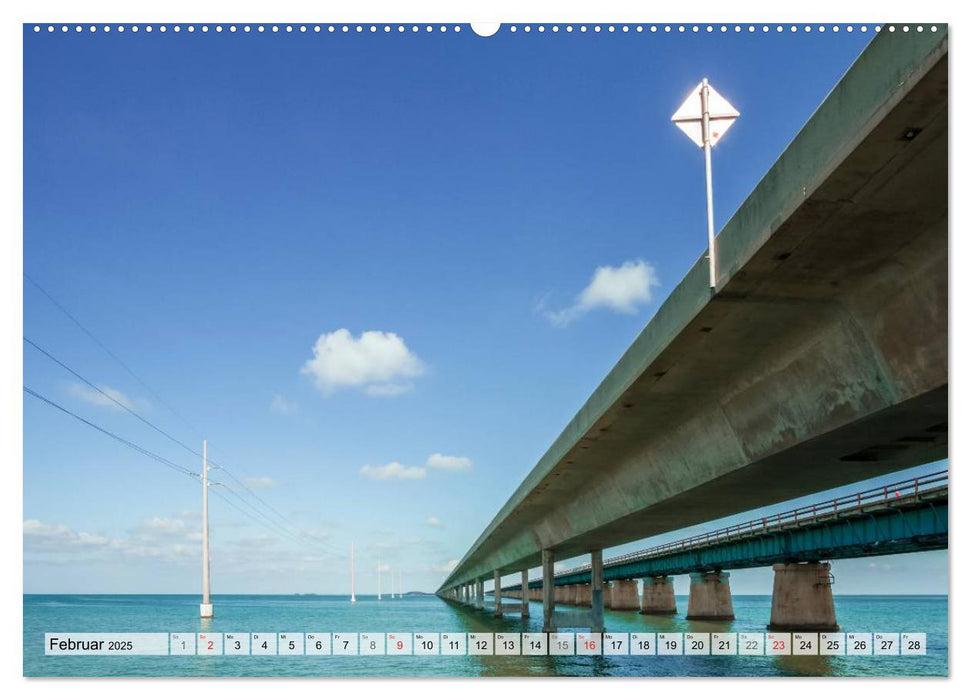 FLORIDA KEYS UND KEY WEST Malerische Reiseroute (CALVENDO Premium Wandkalender 2025)