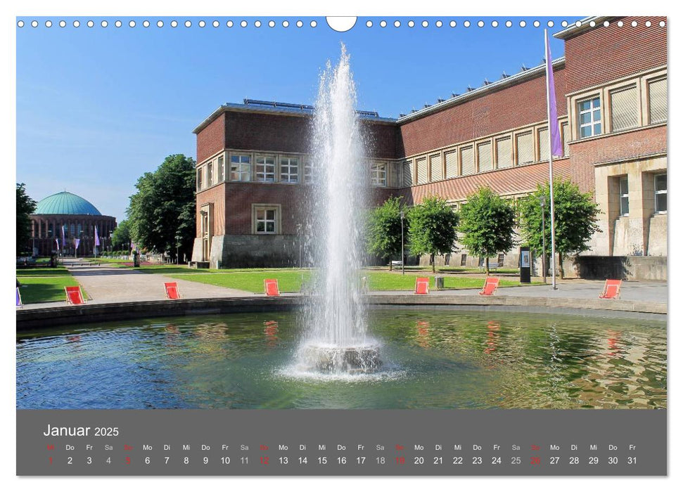 Grosse Brunnen und Wasserspiele in Düsseldorf (CALVENDO Wandkalender 2025)