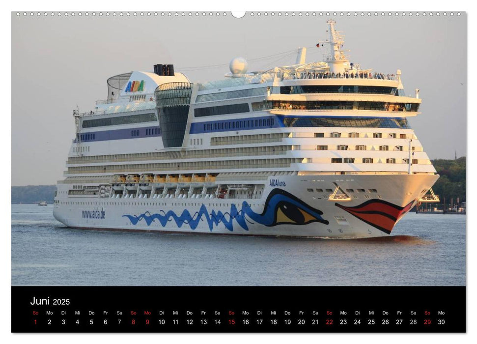 Schiffe auf der Elbe (CALVENDO Wandkalender 2025)