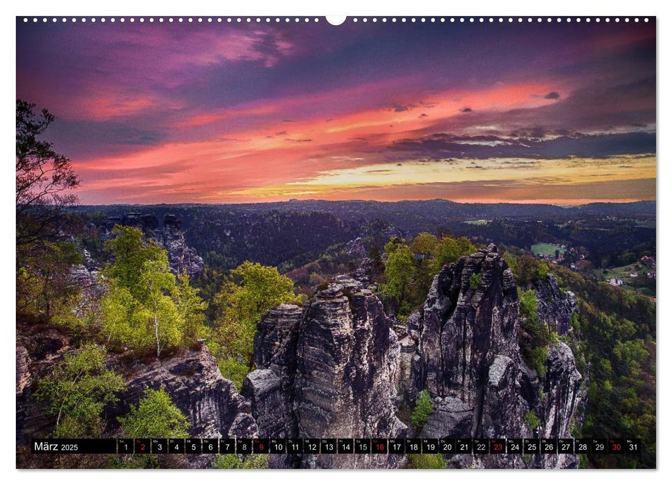 Sächsische Schweiz – Impressionen (CALVENDO Premium Wandkalender 2025)