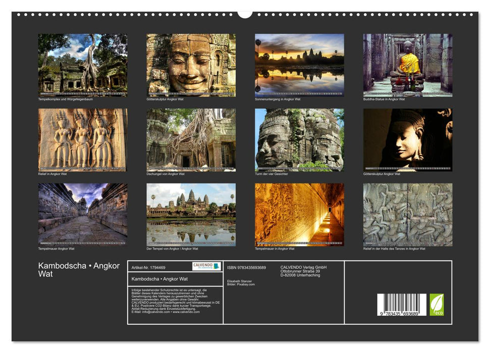 Kambodscha • Angkor Wat (CALVENDO Premium Wandkalender 2025)