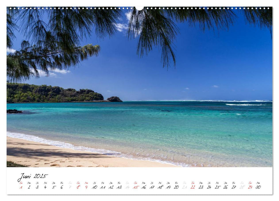 Mauritius - Insel zum Durchatmen (CALVENDO Wandkalender 2025)