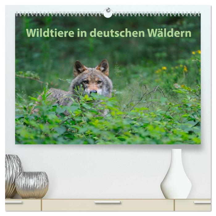 Wildtiere in deutschen Wäldern (CALVENDO Premium Wandkalender 2025)