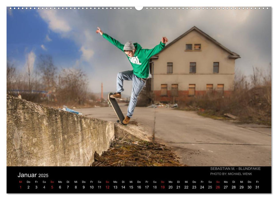 it's Skateboarding - Unterwegs (CALVENDO Premium Wandkalender 2025)