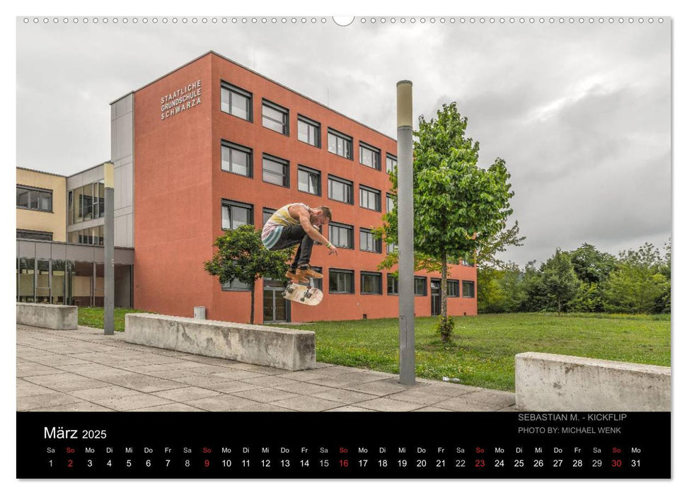 it's Skateboarding - Unterwegs (CALVENDO Premium Wandkalender 2025)