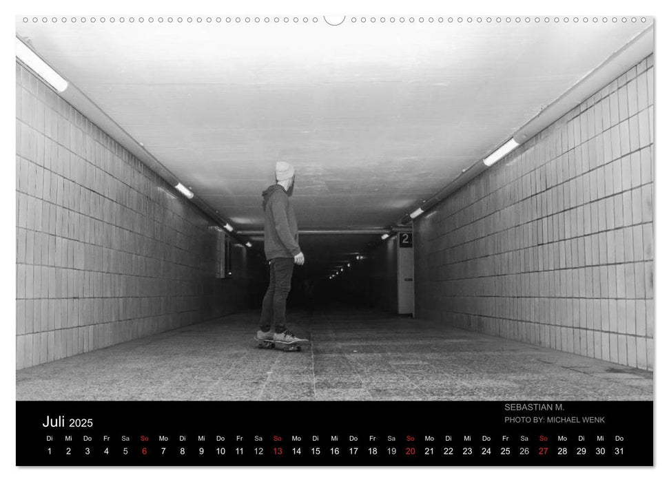 it's Skateboarding - Unterwegs (CALVENDO Premium Wandkalender 2025)