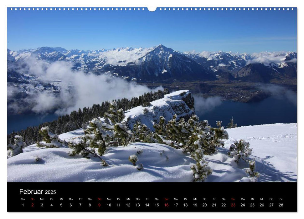 Unterwegs in den Schweizer Bergen - swissmountainview.ch (CALVENDO Premium Wandkalender 2025)