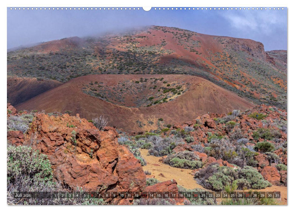 Vulkaninsel im Atlantik, Teneriffa (CALVENDO Premium Wandkalender 2025)