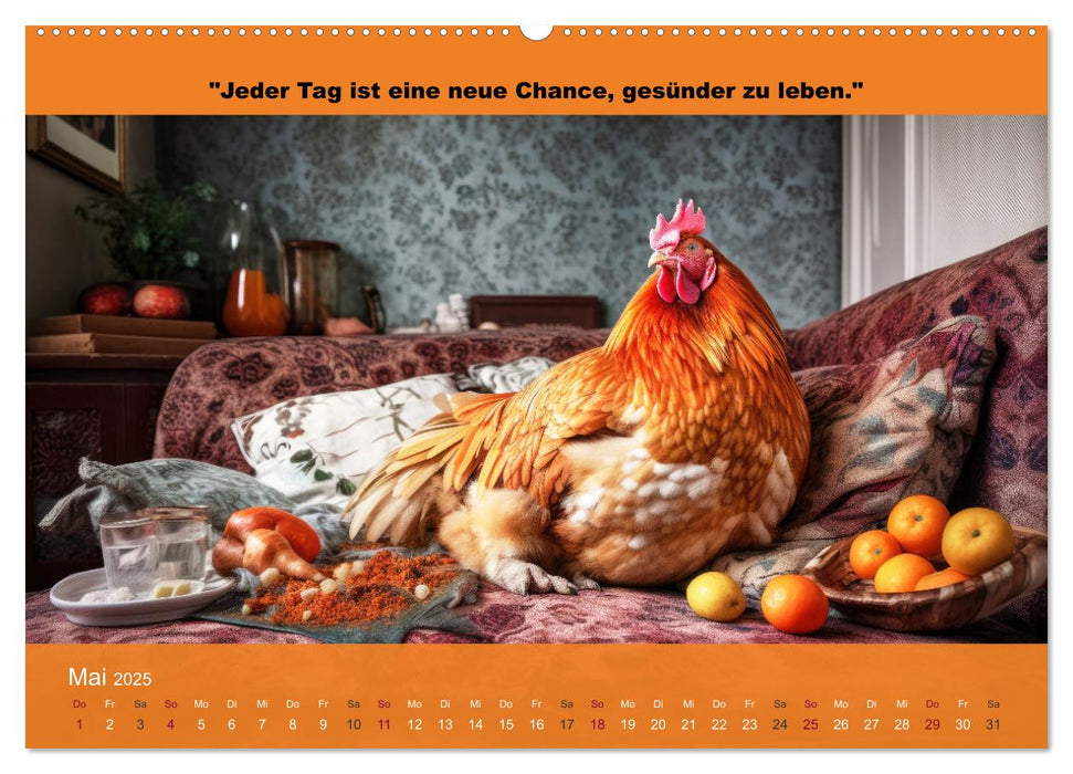 Der tierisch lustige Abnehmkalender (CALVENDO Wandkalender 2025)