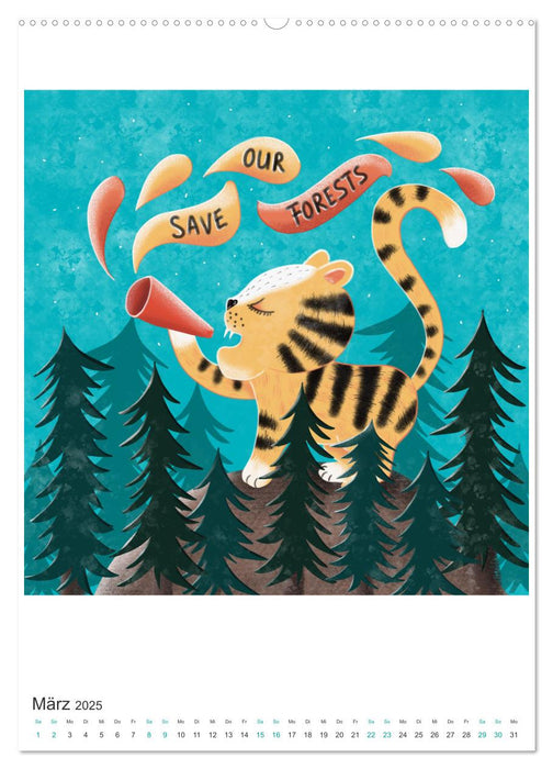 SAVE OUR TREES - Bäume bedeuten Leben (CALVENDO Wandkalender 2025)