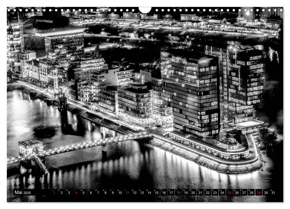 DÜSSELDORF MONOCHROME ANSICHTEN (CALVENDO Wandkalender 2025)