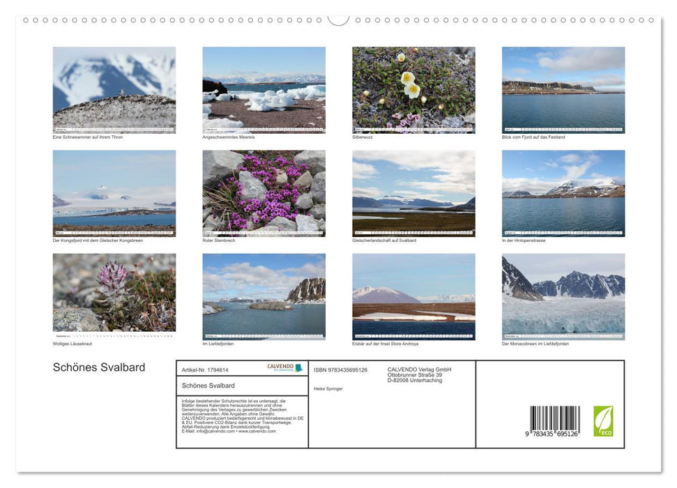 Schönes Svalbard (CALVENDO Premium Wandkalender 2025)