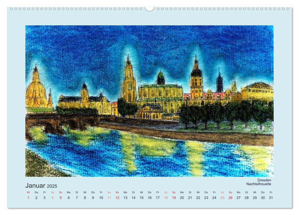 Unser schönes Dresden (CALVENDO Premium Wandkalender 2025)