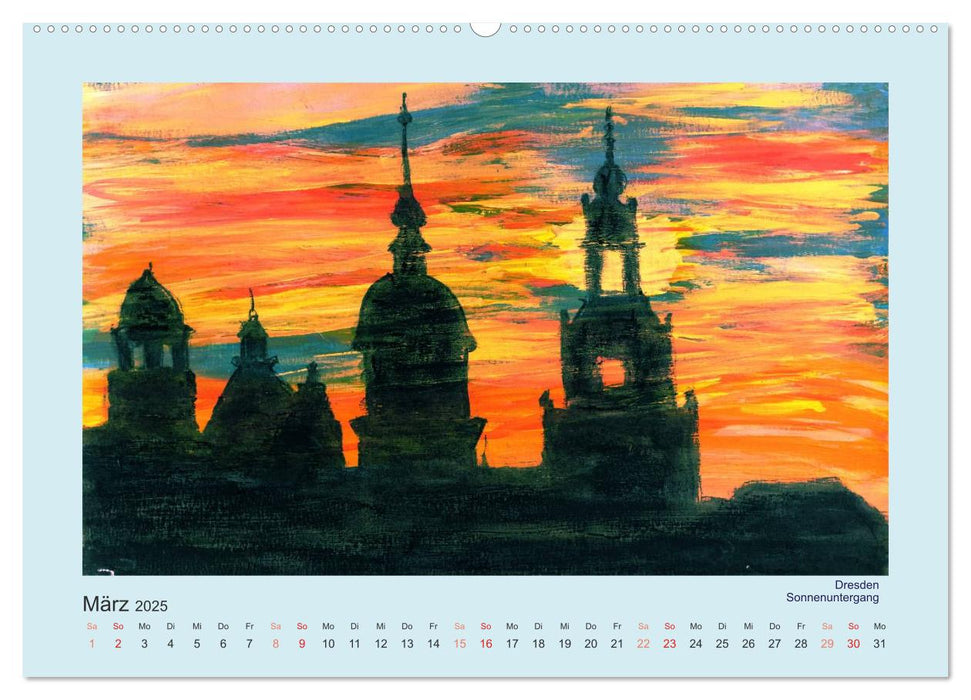 Unser schönes Dresden (CALVENDO Premium Wandkalender 2025)