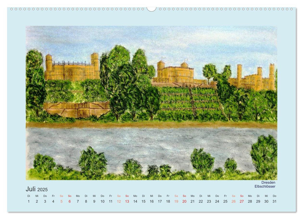 Unser schönes Dresden (CALVENDO Premium Wandkalender 2025)