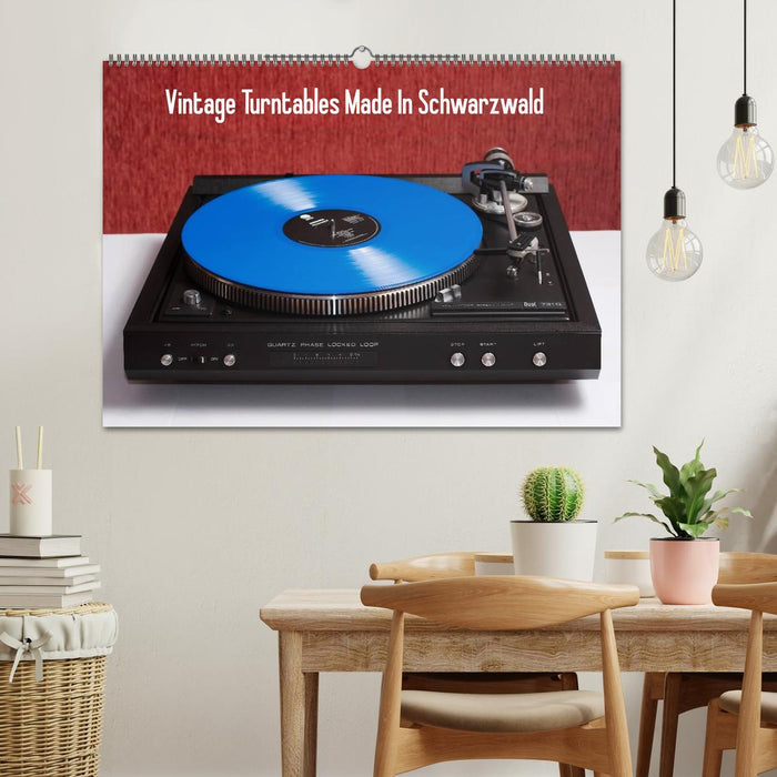 Vintage Turntables Made In Schwarzwald (CALVENDO Wandkalender 2025)