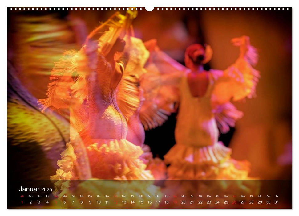 Flamenco - Tanz der Leidenschaft (CALVENDO Premium Wandkalender 2025)