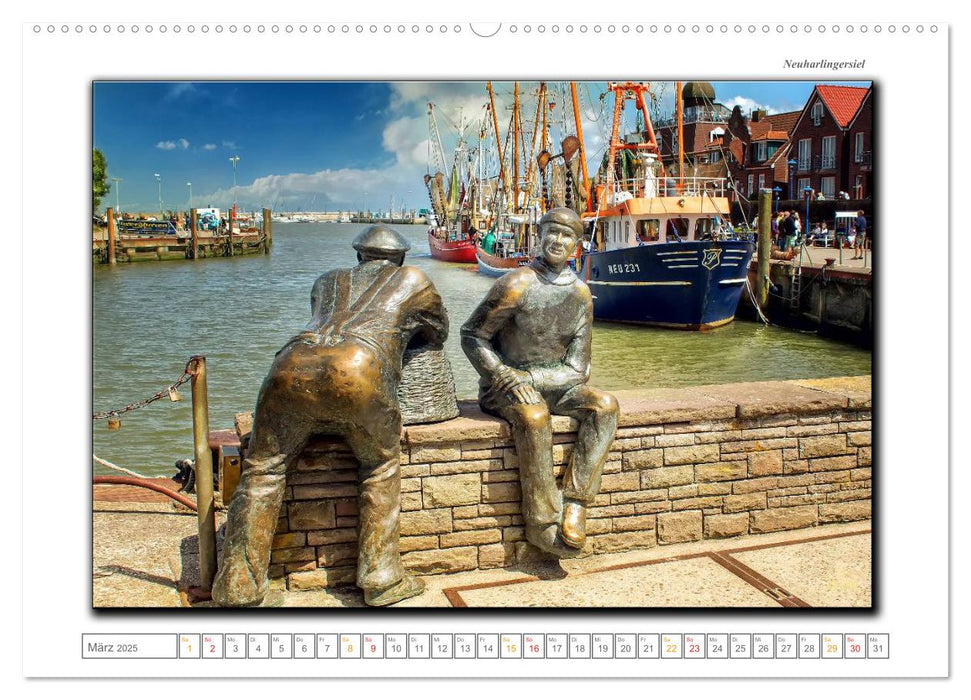 Ostfriesland - die bezaubernden alten Häfen (CALVENDO Premium Wandkalender 2025)