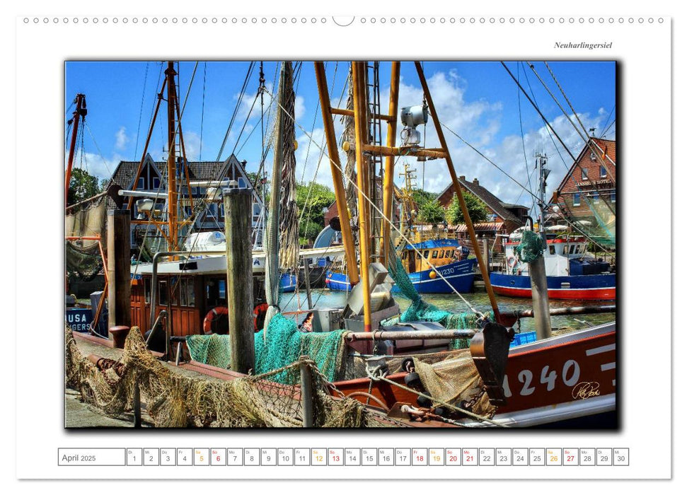 Ostfriesland - die bezaubernden alten Häfen (CALVENDO Premium Wandkalender 2025)