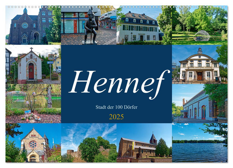 Hennef - Stadt der 100 Dörfer (CALVENDO Wandkalender 2025)