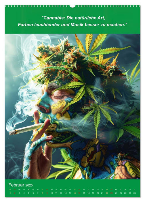 Der humoristische Cannabis Kalender (CALVENDO Wandkalender 2025)