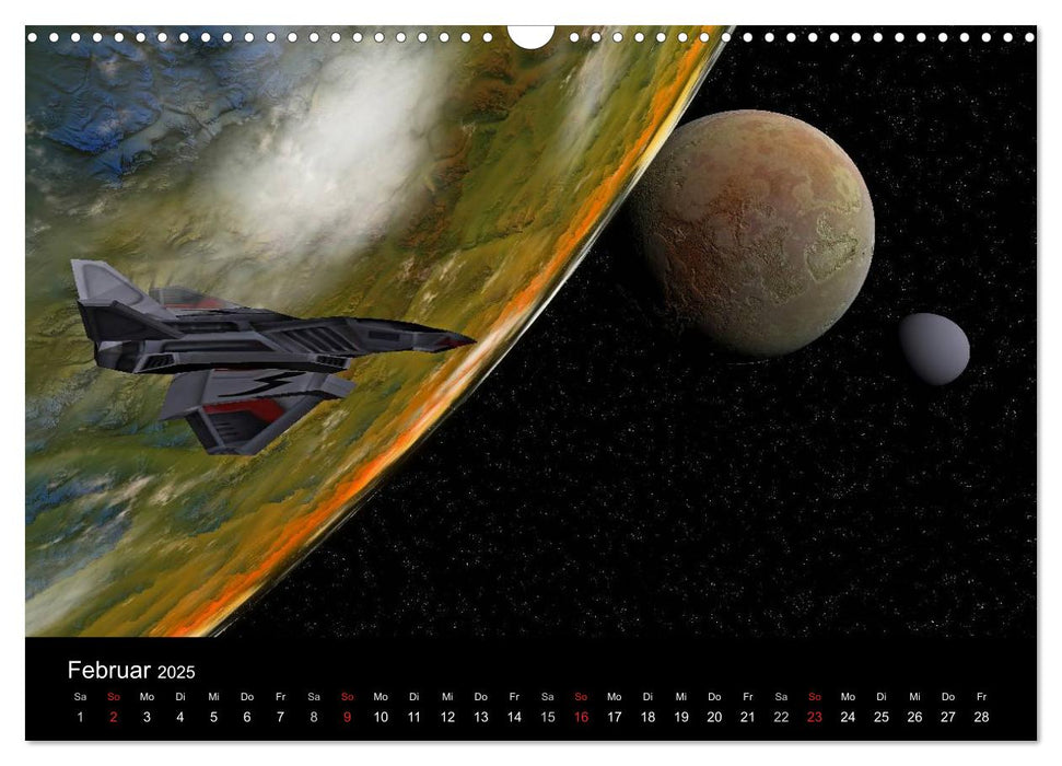 Fantasie-Planeten (CALVENDO Wandkalender 2025)