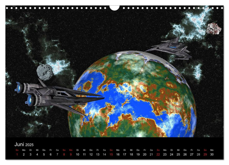 Fantasie-Planeten (CALVENDO Wandkalender 2025)