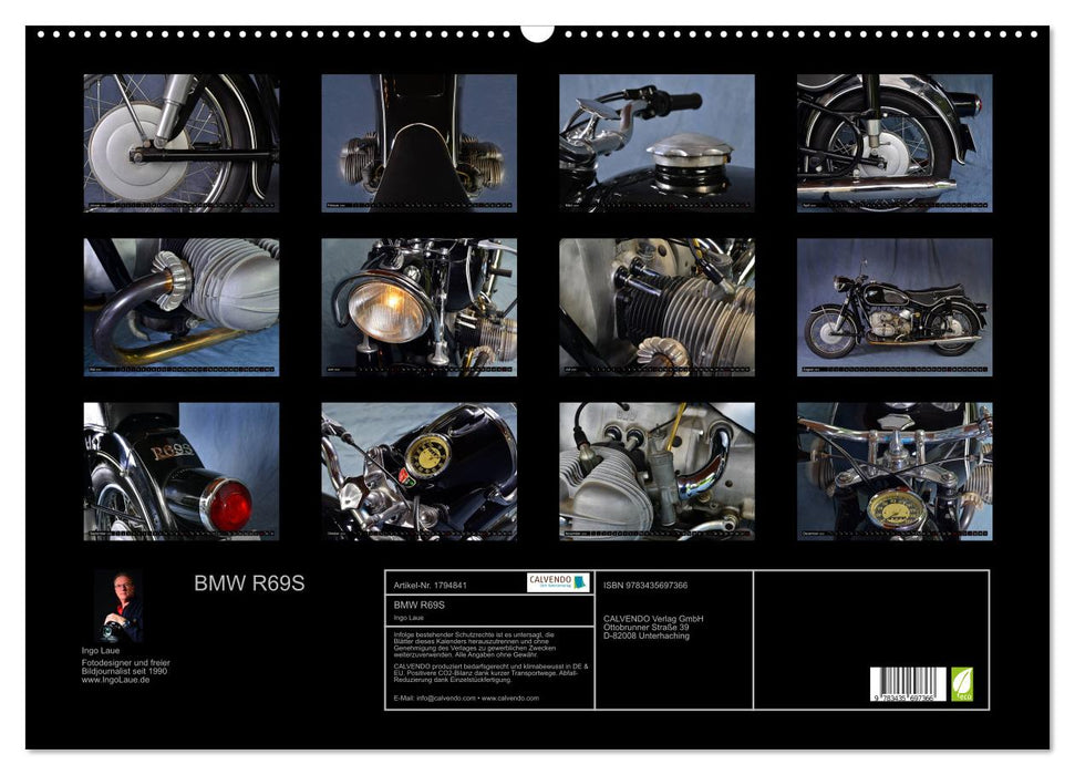 BMW R69S (CALVENDO Wandkalender 2025)