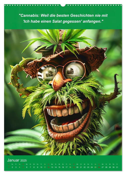 Der humoristische Cannabis Kalender (CALVENDO Premium Wandkalender 2025)