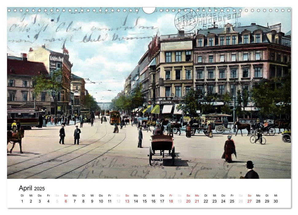 Farbige Grüße aus dem alten Berlin - Die schönsten Postkarten der Kaiserzeit (CALVENDO Wandkalender 2025)