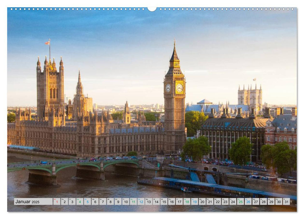 London - Flüsse, Seen und Kanäle (CALVENDO Wandkalender 2025)