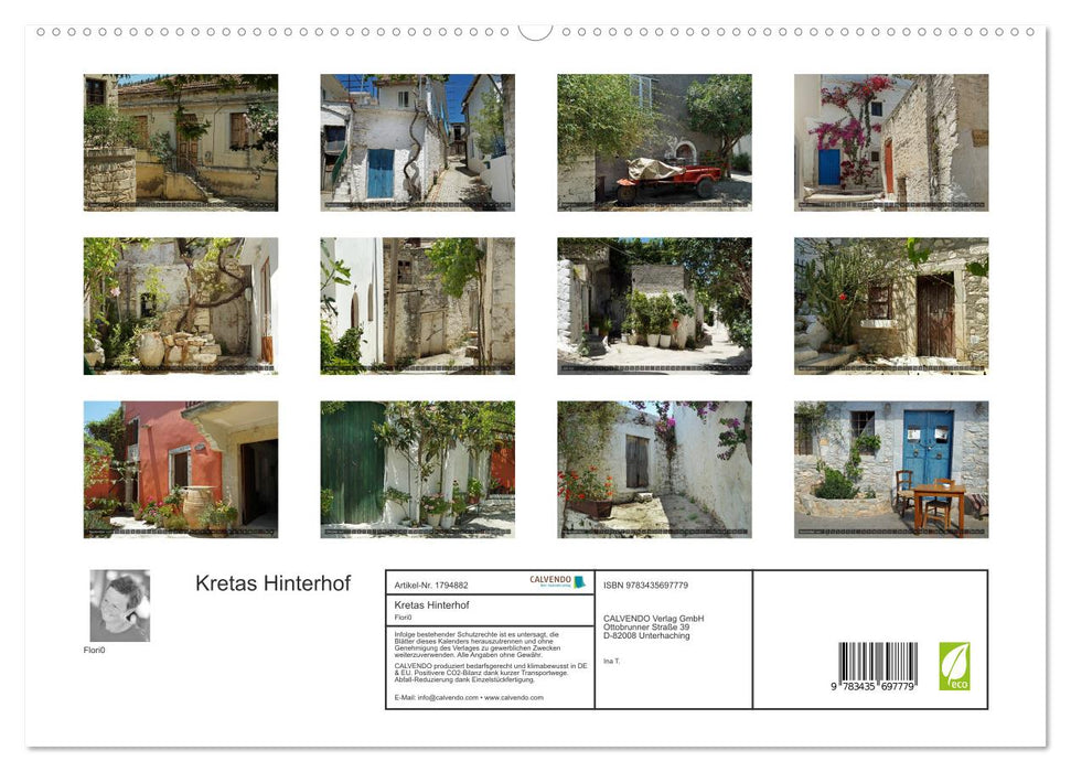 Kretas Hinterhof (CALVENDO Premium Wandkalender 2025)