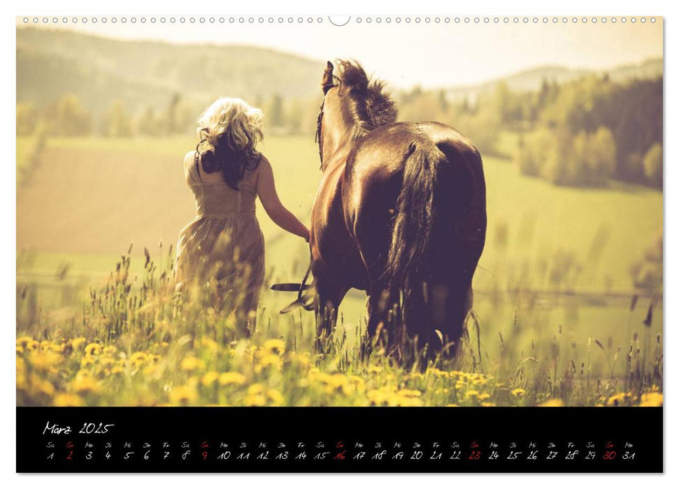 Pferd & Reiter - Impressionen (CALVENDO Premium Wandkalender 2025)