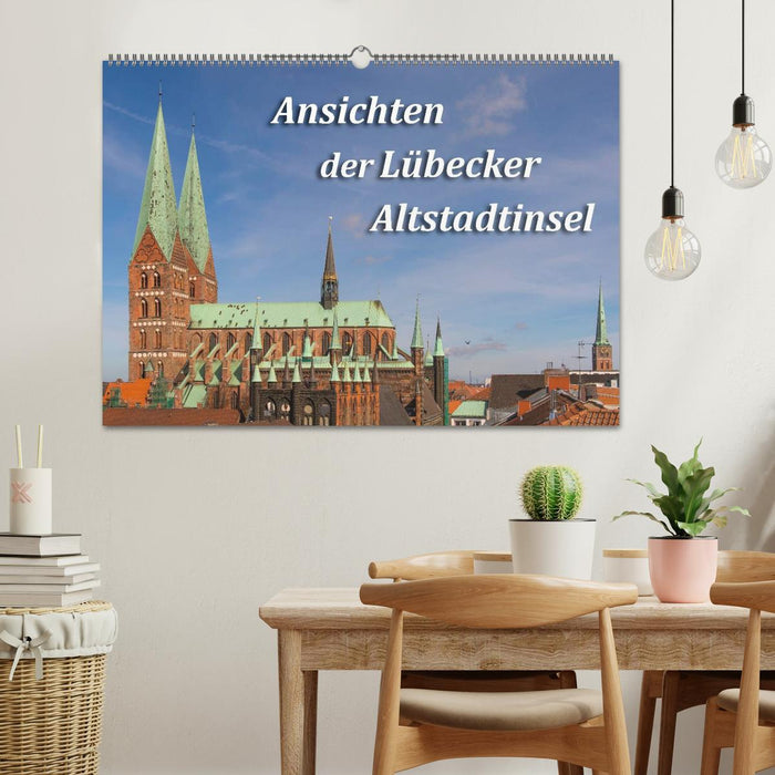 Ansichten der Lübecker Altstadtinsel (CALVENDO Wandkalender 2025)