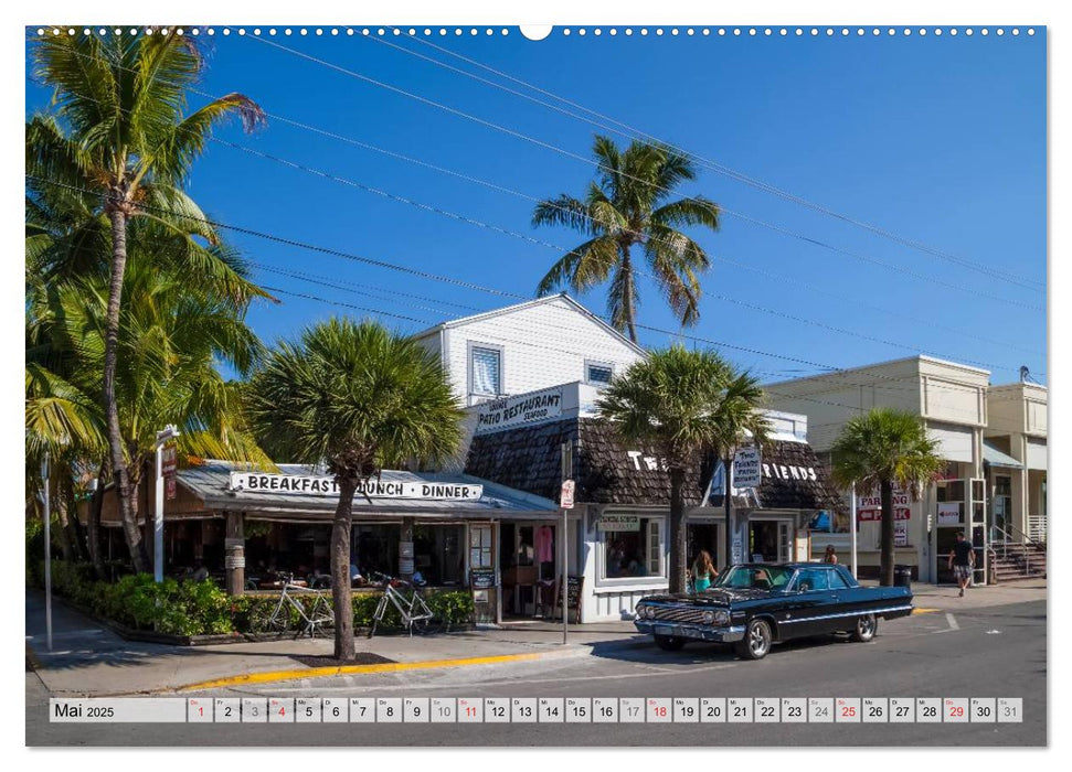 FLORIDA KEYS UND KEY WEST Malerische Reiseroute (CALVENDO Wandkalender 2025)