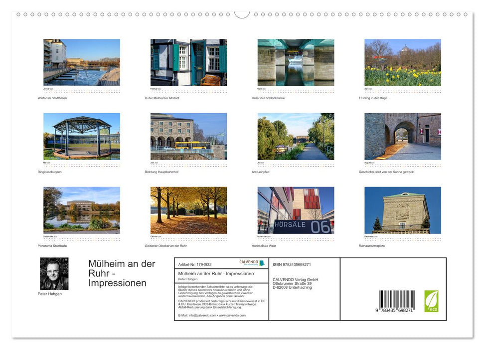 Mülheim an der Ruhr - Impressionen (CALVENDO Premium Wandkalender 2025)