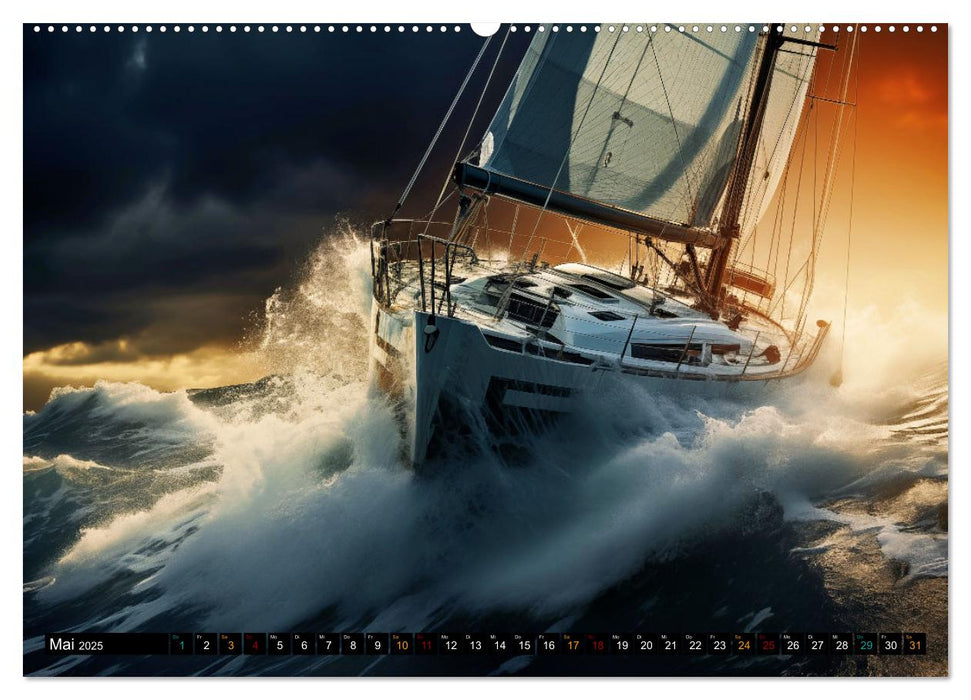 Mit dem Wind um die Welt - segeln (CALVENDO Wandkalender 2025)