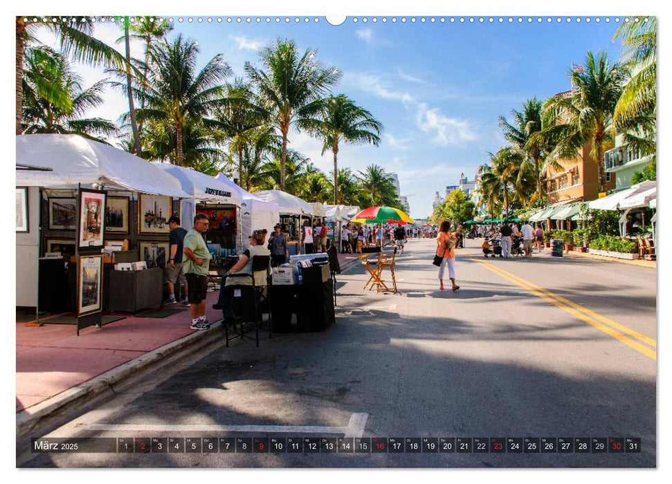 Miami South Beach (CALVENDO Premium Wandkalender 2025)