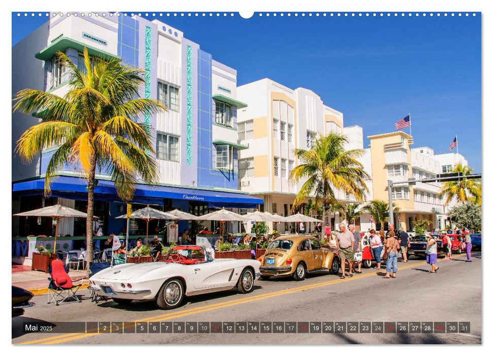 Miami South Beach (CALVENDO Premium Wandkalender 2025)