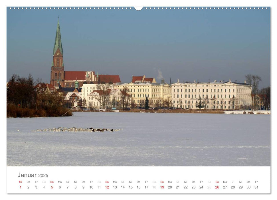 Schwerin - Impressionen (CALVENDO Premium Wandkalender 2025)