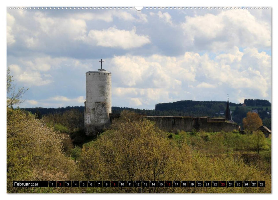 Burgen und Schlösser der Eifel (CALVENDO Premium Wandkalender 2025)