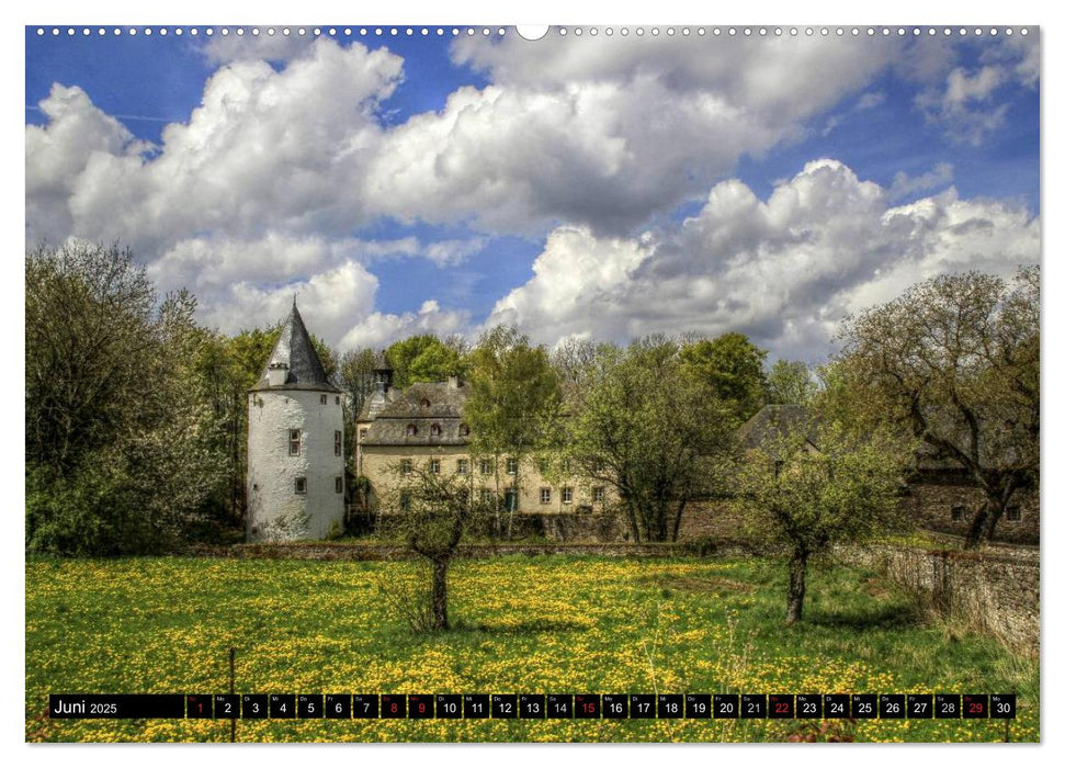Burgen und Schlösser der Eifel (CALVENDO Premium Wandkalender 2025)