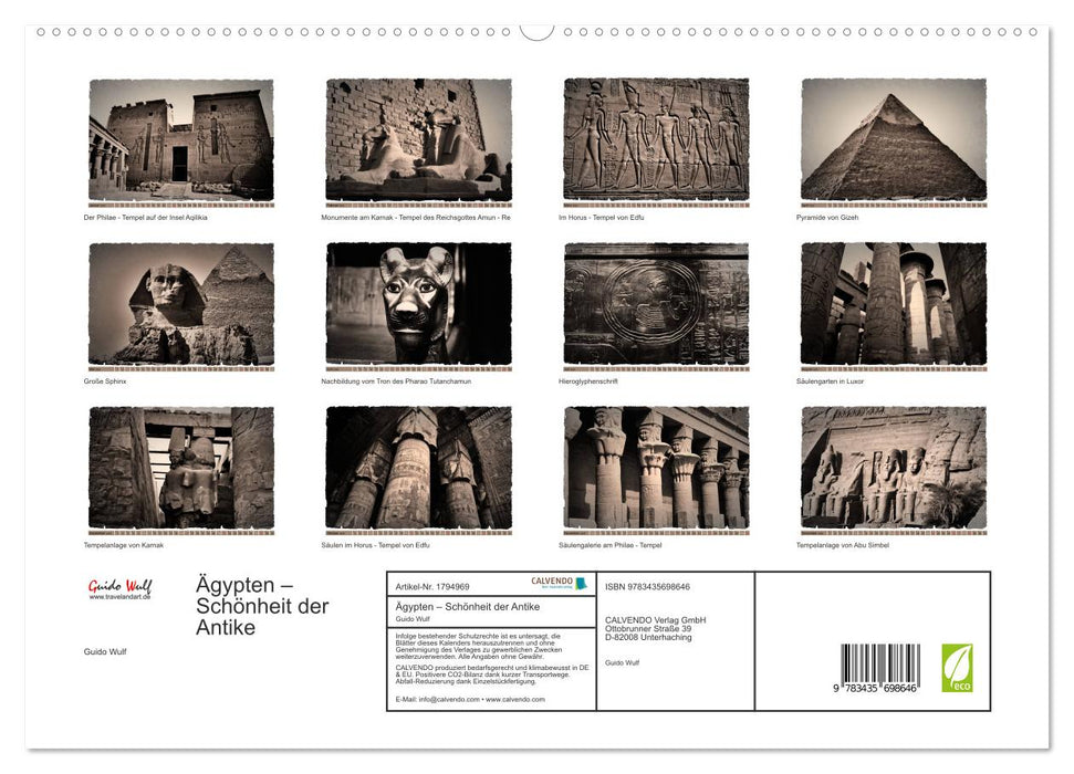 Ägypten – Schönheit der Antike (CALVENDO Premium Wandkalender 2025)