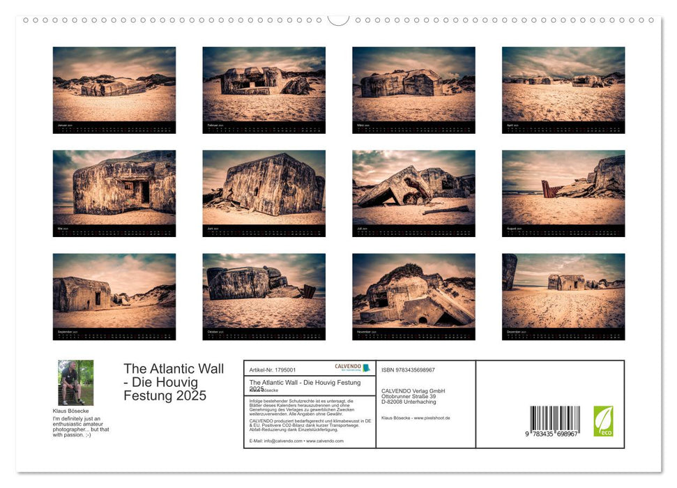 The Atlantic Wall - Die Houvig Festung 2025 (CALVENDO Premium Wandkalender 2025)