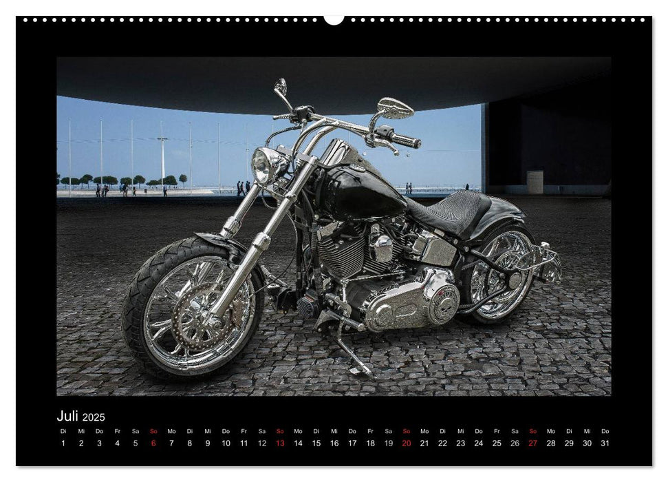 Motorrad-Träume – Chopper und Custombikes (CALVENDO Premium Wandkalender 2025)