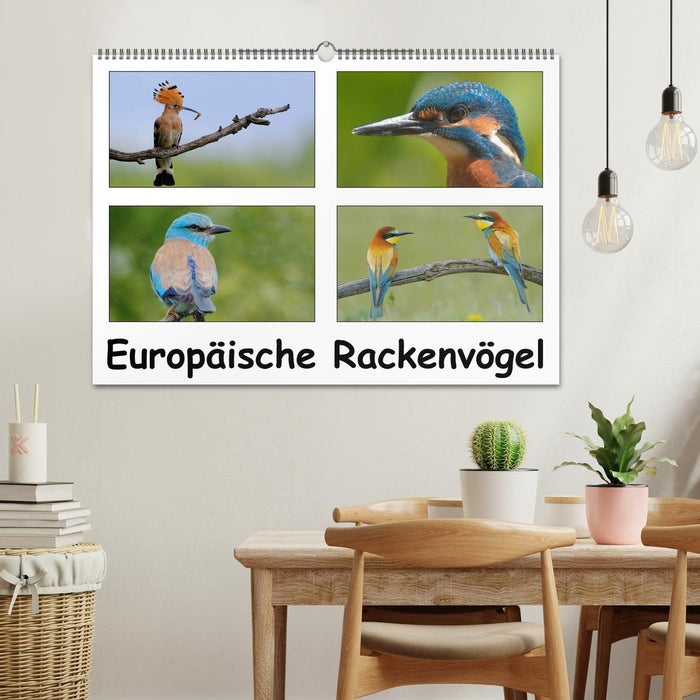 Europäische Rackenvögel (CALVENDO Wandkalender 2025)