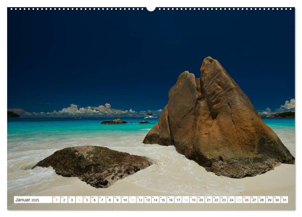 Seychellen - Ein letztes Paradies auf Erden (CALVENDO Premium Wandkalender 2025)