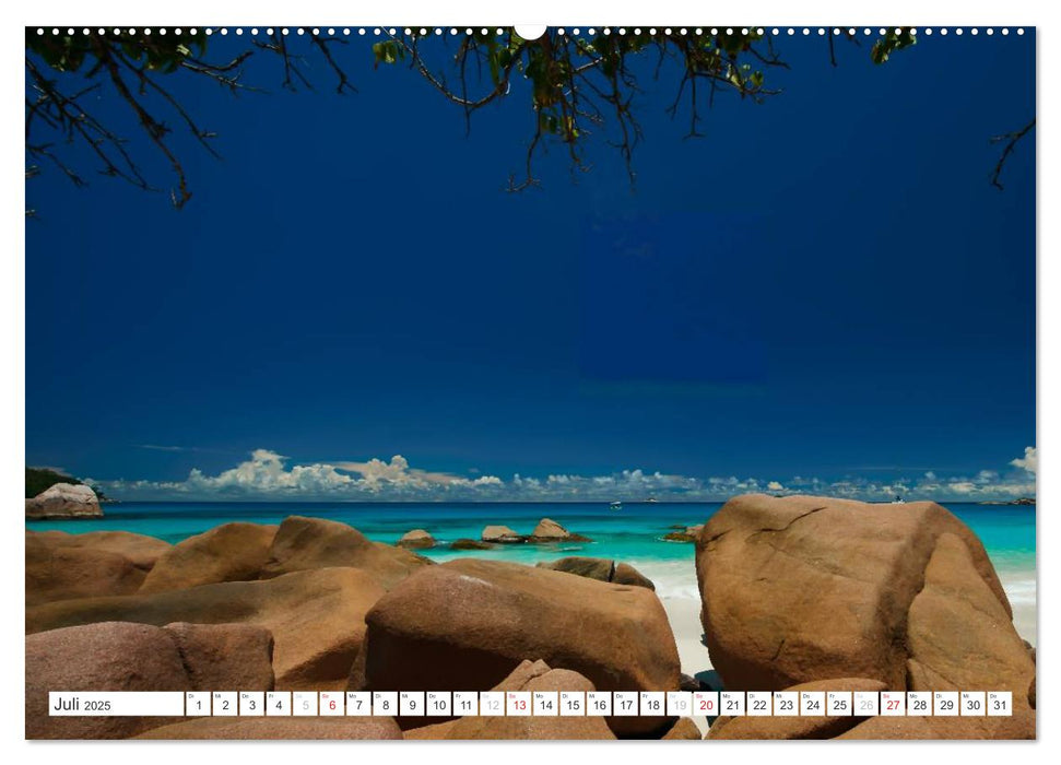 Seychellen - Ein letztes Paradies auf Erden (CALVENDO Premium Wandkalender 2025)