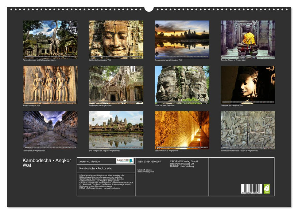 Kambodscha • Angkor Wat (CALVENDO Wandkalender 2025)